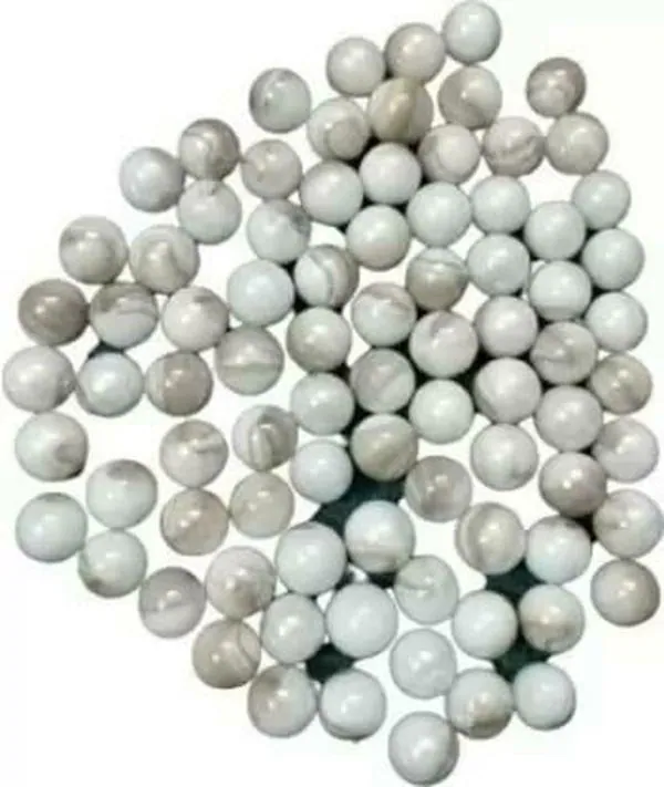 Kapoor Pets 10 mm Small White Kancha Stone Regular Round Decoration