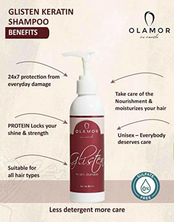 Olamor Glisten Keratin Shampoo - 200 ml - JioMart