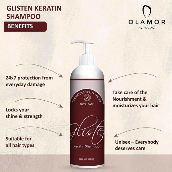 Olamor Glisten Keratin Shampoo - 200 ml - JioMart
