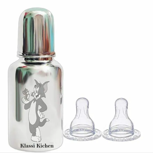 Klassi Kichen Stainless Steel Feeding Bottle for Baby 304 Grade BPA