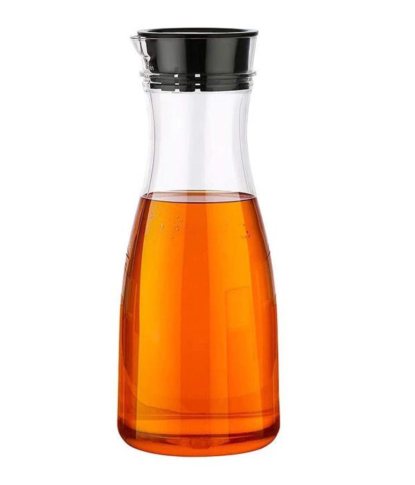 VDNSI Plastic Water Juice Jug with Lid for Soft Drink Transparent 1