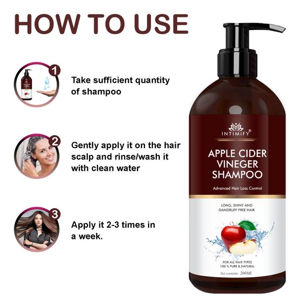 Intimify Apple Cider Vinegar Shampoo for Repair and Revitalize Your Hair  and Scalp - JioMart