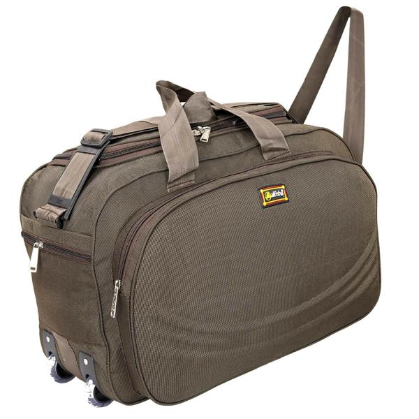 Alfisha Brown Waterproof Lightweight Luggage Travel Duffel Bag With