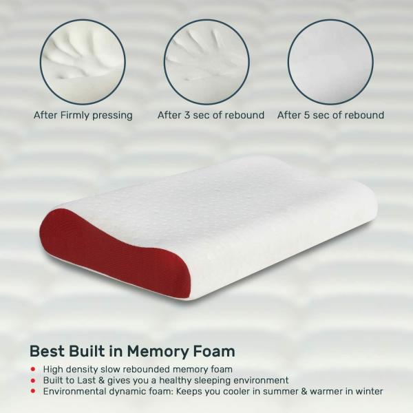 Fresh Up Super Contour Cervical Orthopaedic Memory Foam Pillow for Neck
