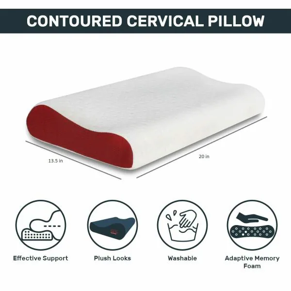 Fresh Up Super Contour Cervical Orthopaedic Memory Foam Pillow for Neck