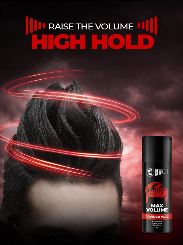 Beardo Max Volume Powder Wax 10 gm | Matte Finish | Strong Hold |  Restylable | Hair Styling Wax | Hair Wax Powder For Men - JioMart