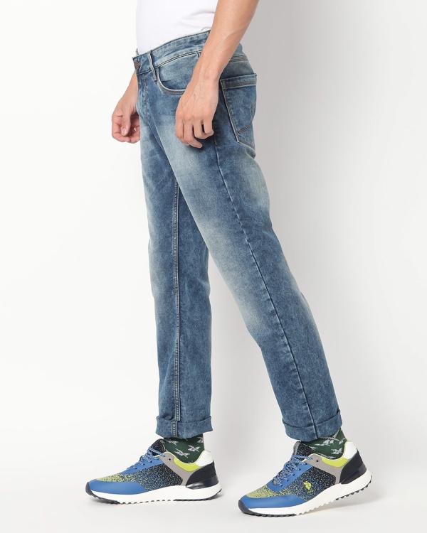 Washed Slim Fit Jeans JioMart