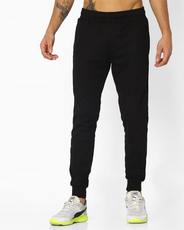 Mid-Rise Joggers with Contrast Stripes - JioMart