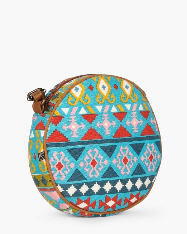 Printed Sling Bag with Zip Closure JioMart