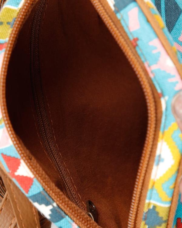 Printed Sling Bag with Zip Closure JioMart