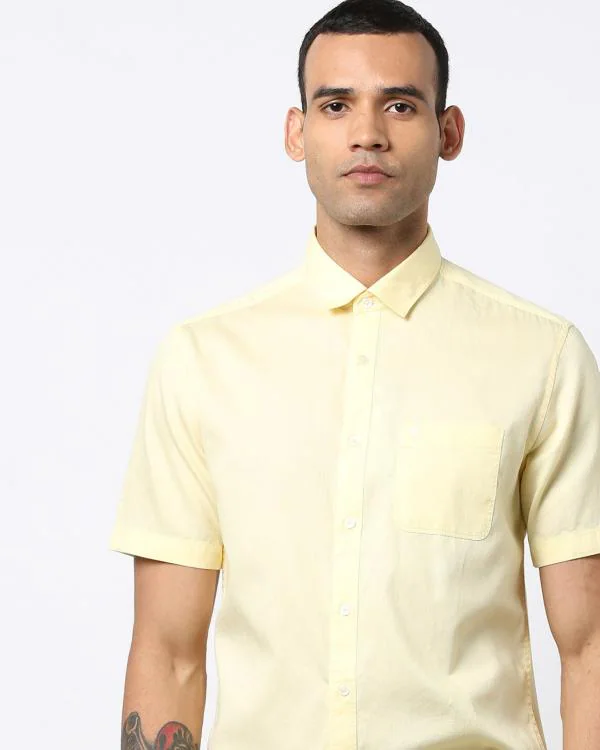 Cotton Shirt with Patch Pocket JioMart