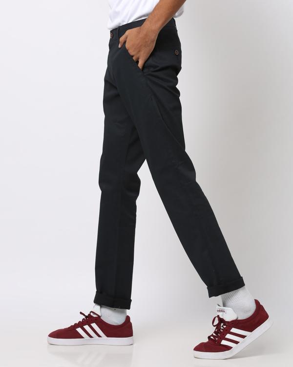 FlatFront Tapered Trousers with Insert Pockets JioMart