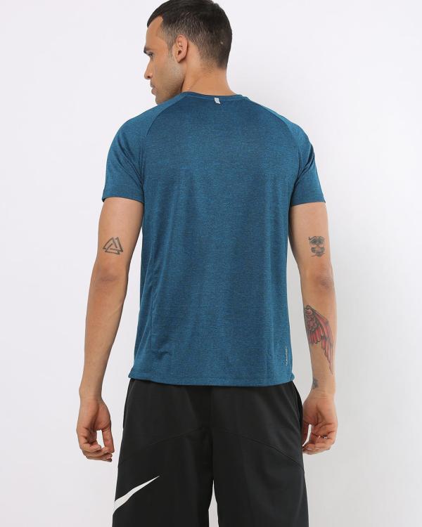 Heathered Crew-Neck T-shirt - JioMart