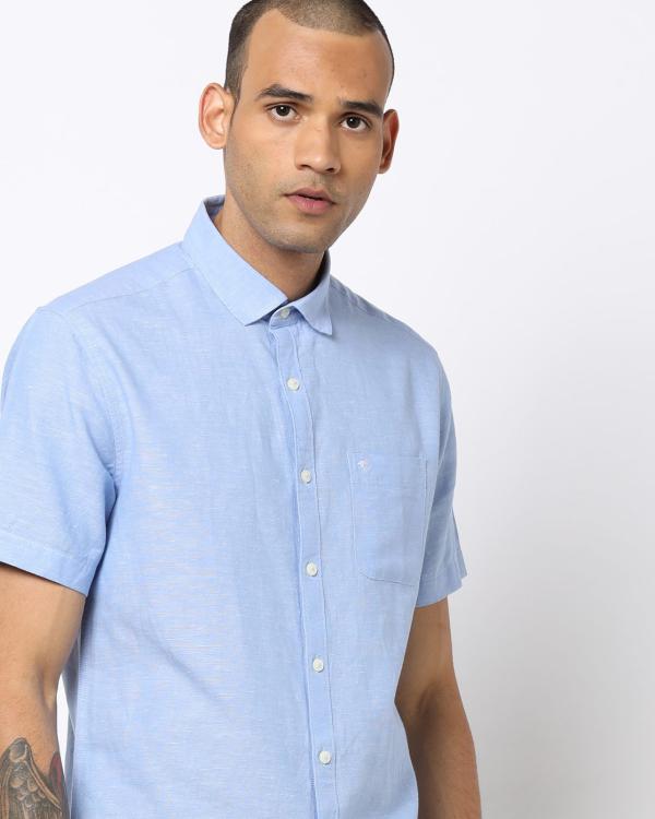 Slim Fit Shirt with Patch Pocket JioMart