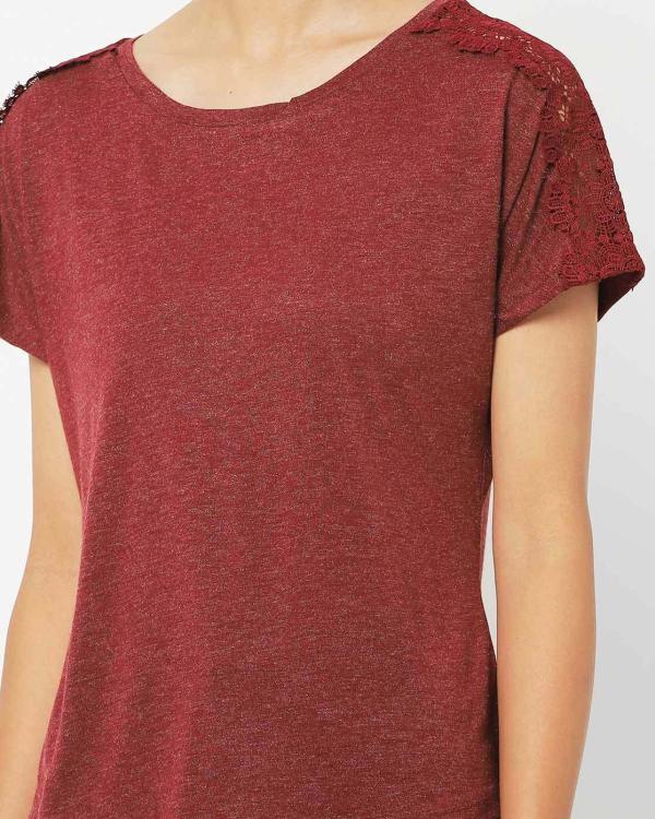 Slim Fit CrewNeck Tshirt with Extended Sleeves JioMart