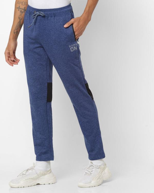 Panelled Track Pants with Drawstring Waist JioMart
