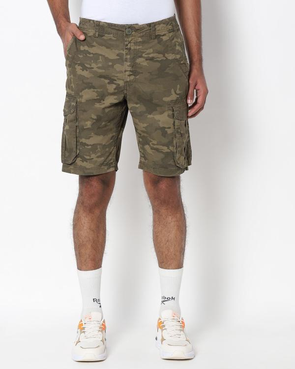 Camouflage Print Cargo Shorts JioMart