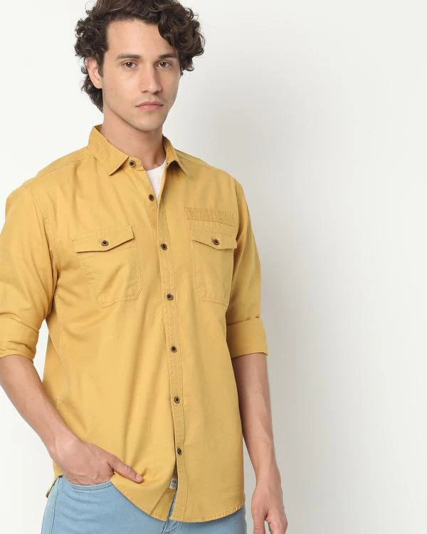 Shirt with Buttoned Flap Pockets JioMart