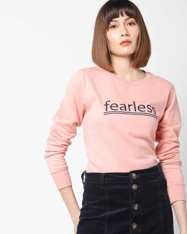 CrewNeck Sweatshirt with Embroidery JioMart