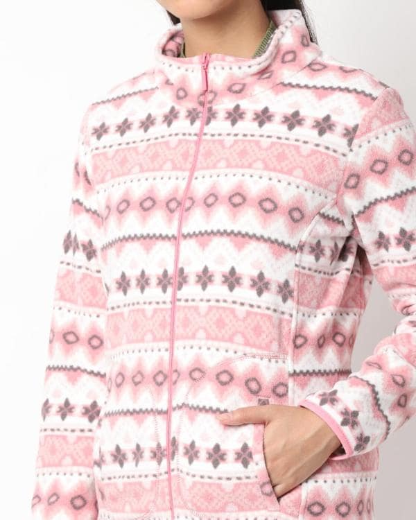 High-Neck Front-Zip Jacket - JioMart