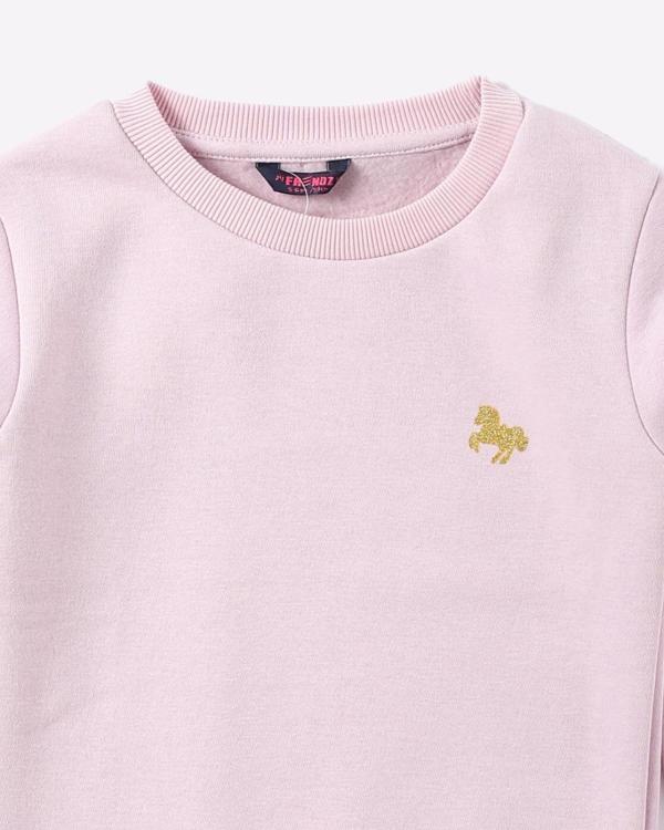 Crew-Neck Sweatshirt with Placement Print - JioMart