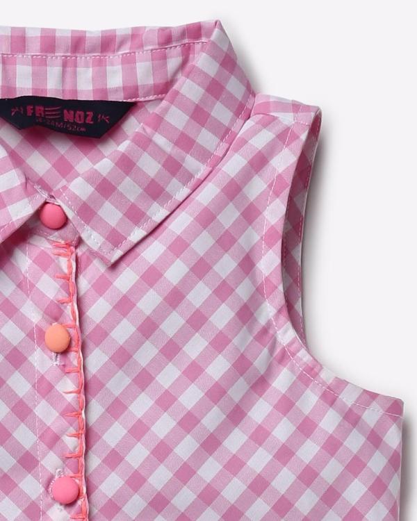 Gingham Checked Shirt Dress JioMart