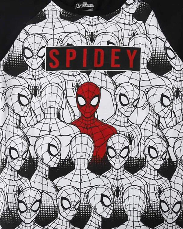 Spider-Man Print Round-Neck T-shirt - JioMart