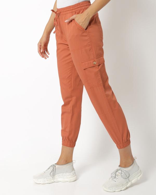 Cropped Cuffed Cargo Pants JioMart