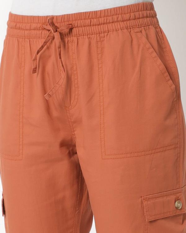 Cropped Cuffed Cargo Pants JioMart
