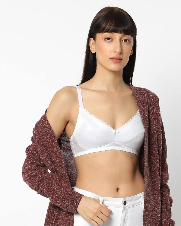 Textured NonWired Bra with Adjustable Straps JioMart