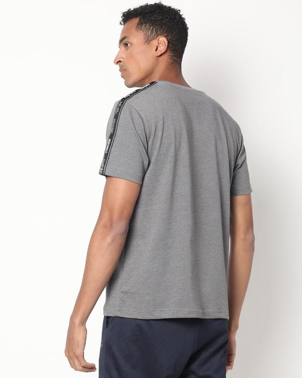 Textured Crew-Neck T-shirt - JioMart