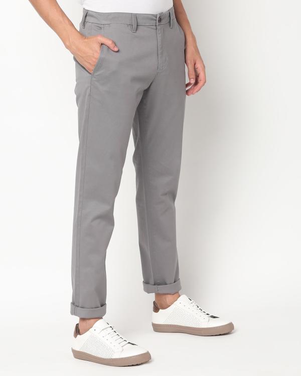 Tapered Fit FlatFront Trousers JioMart