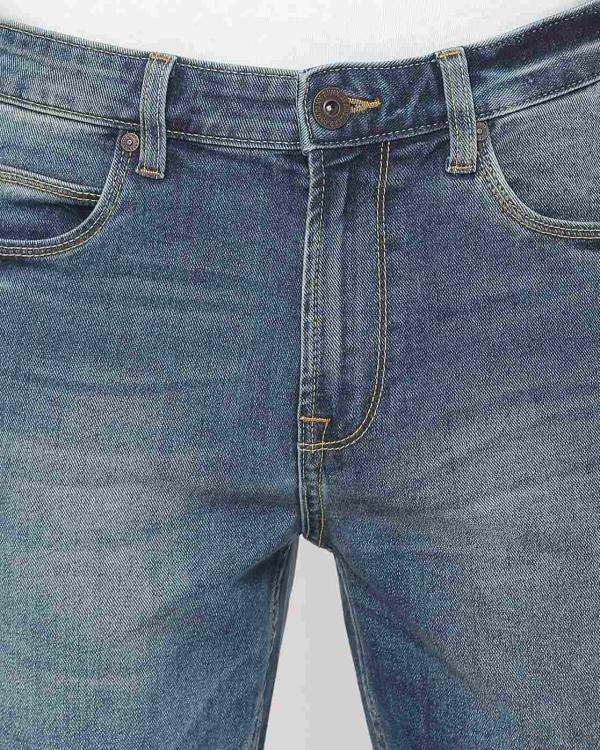 Stone-Wash Slim Fit Jeans - JioMart