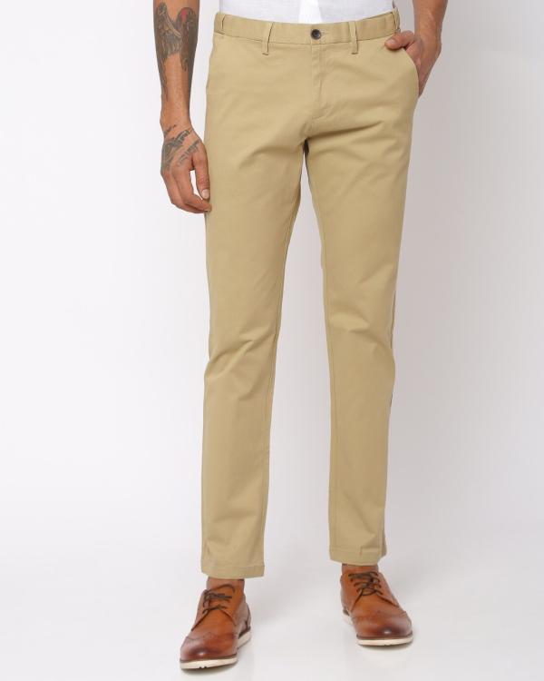 Cropped Chino Pants with Slip Pockets JioMart