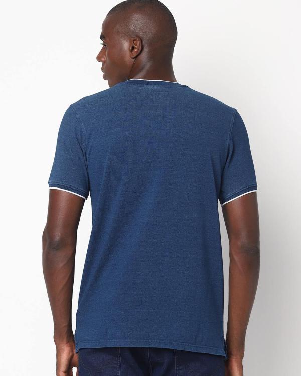 Henley Tshirt with Notched Band Collar JioMart
