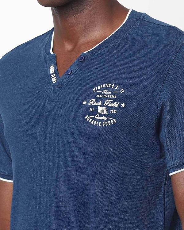 Henley Tshirt with Notched Band Collar JioMart