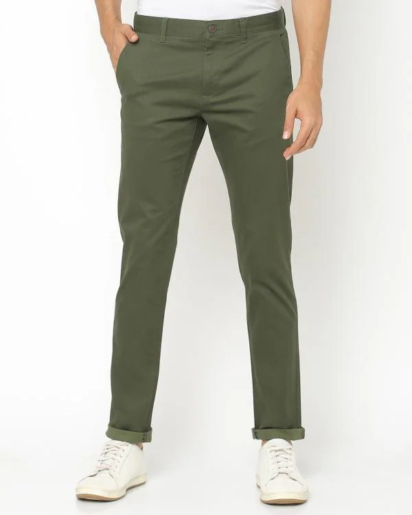 Flat-Front Trousers with Insert Pockets - JioMart