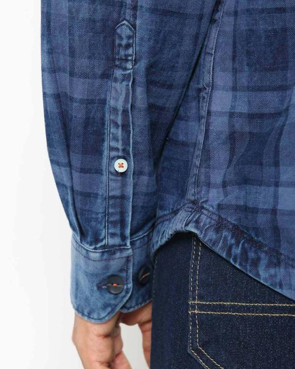 Extra Slim Fit Checked Shirt with Flap Pockets JioMart