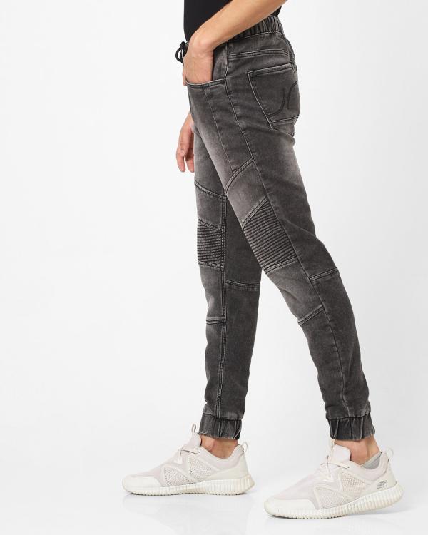 Washed Slim Fit Jogger Jeans JioMart
