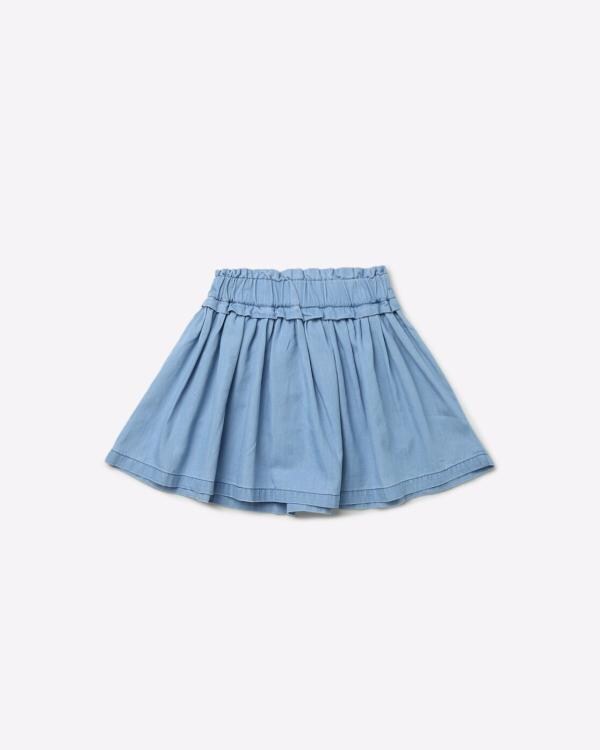 Heart Embroidered Denim Flared Skirt JioMart