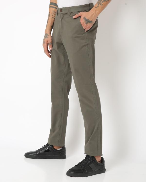 Tapered Fit FlatFront Trousers JioMart
