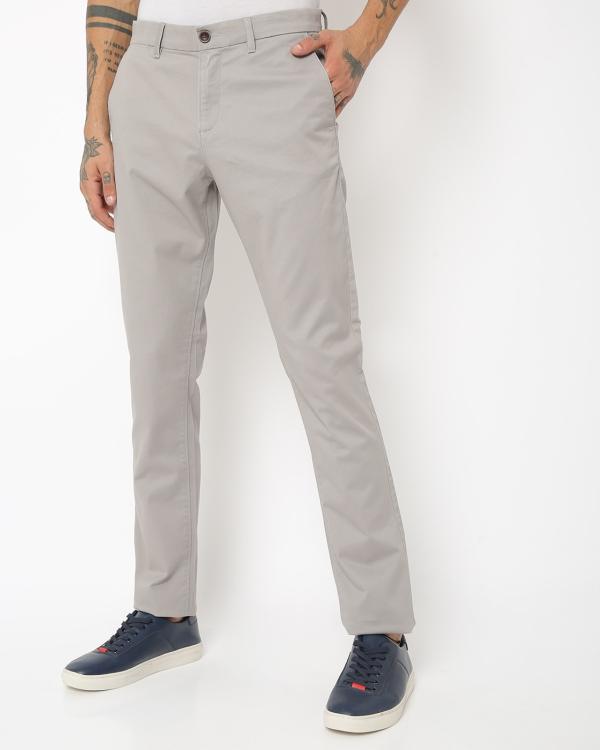 Tapered Fit FlatFront Trousers JioMart