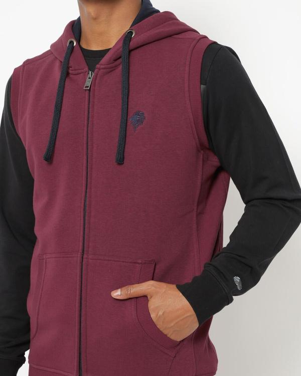 Sleeveless Hoodie with Split Kangaroo Pockets JioMart