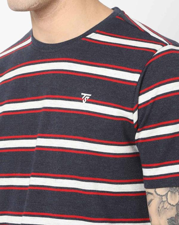Striped Crew-Neck T-shirt - JioMart