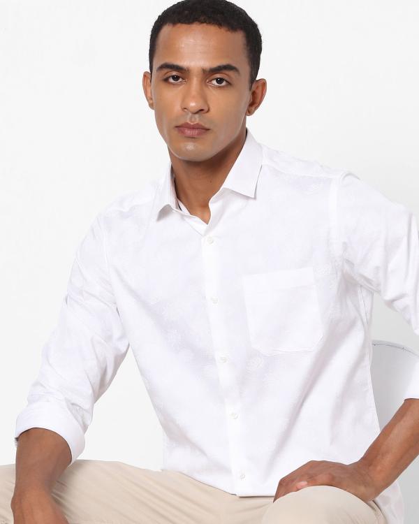 Printed Slim Fit Shirt with Patch Pocket JioMart