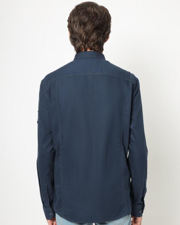 Slim Fit Shirt With Patch Pocket JioMart