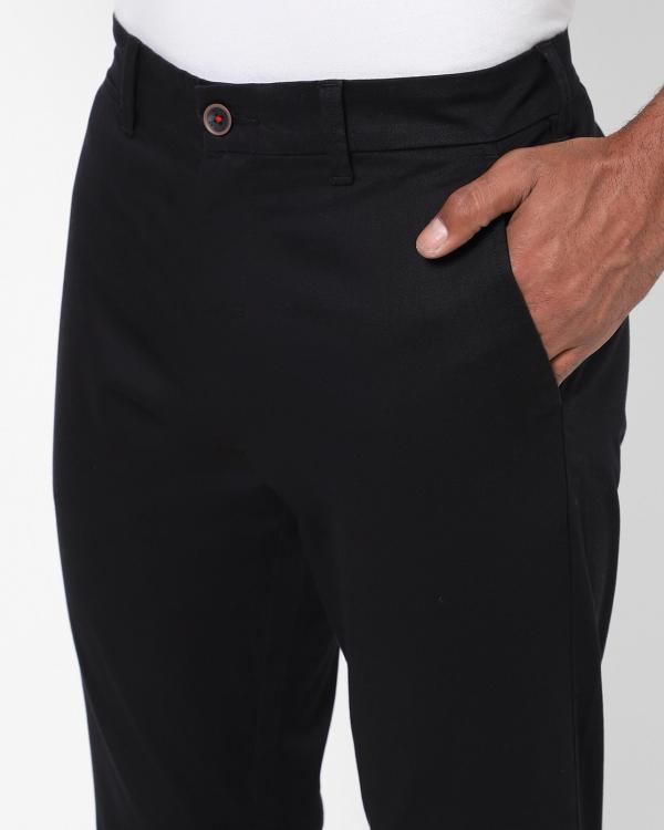 FlatFront Tapered Trousers with Insert Pockets JioMart