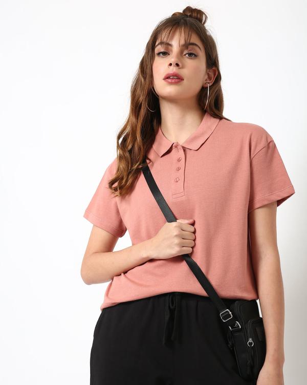 Cotton Polo Tshirt with Short Sleeves JioMart