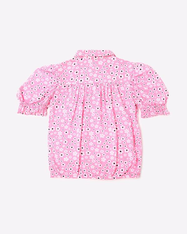 Floral Print Shirt with Puff Sleeves JioMart