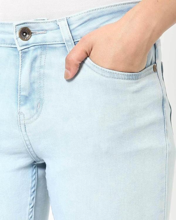 Skinny Jeans with Zipper on Ankle JioMart